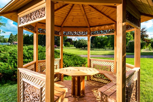Wooden Gazebo Installation